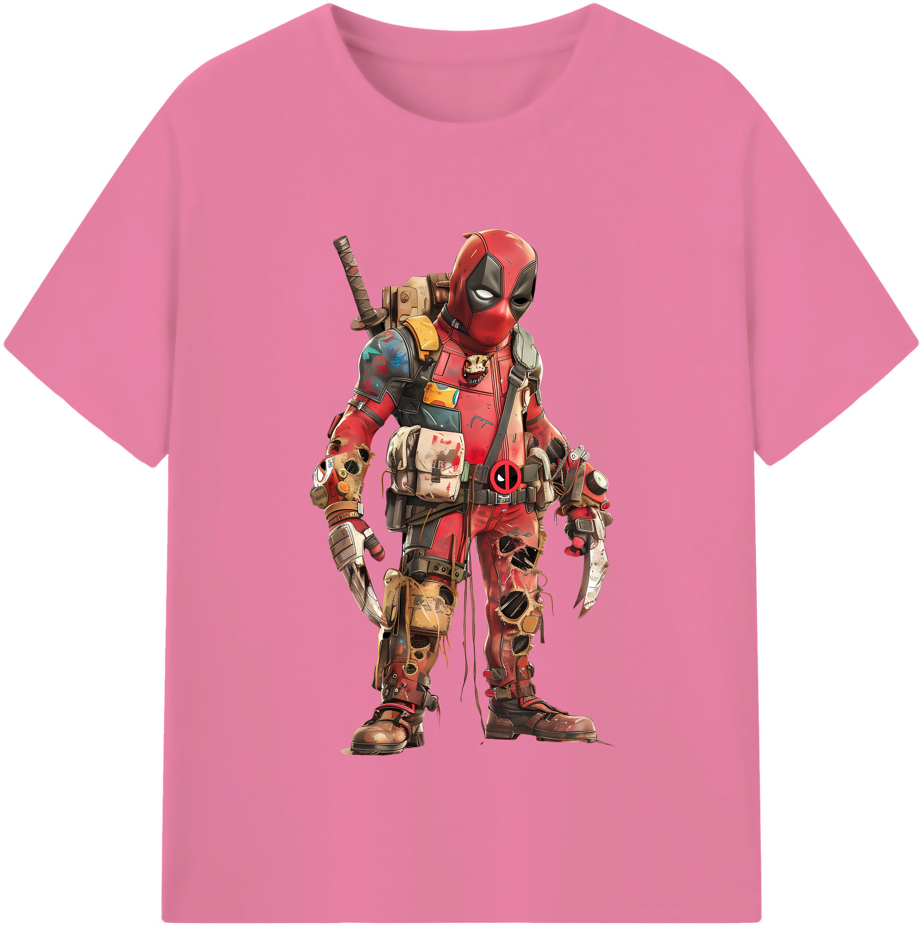（画像用） Deadpool デッドプール 綿100％半袖Tシャツ（フロントプリント）